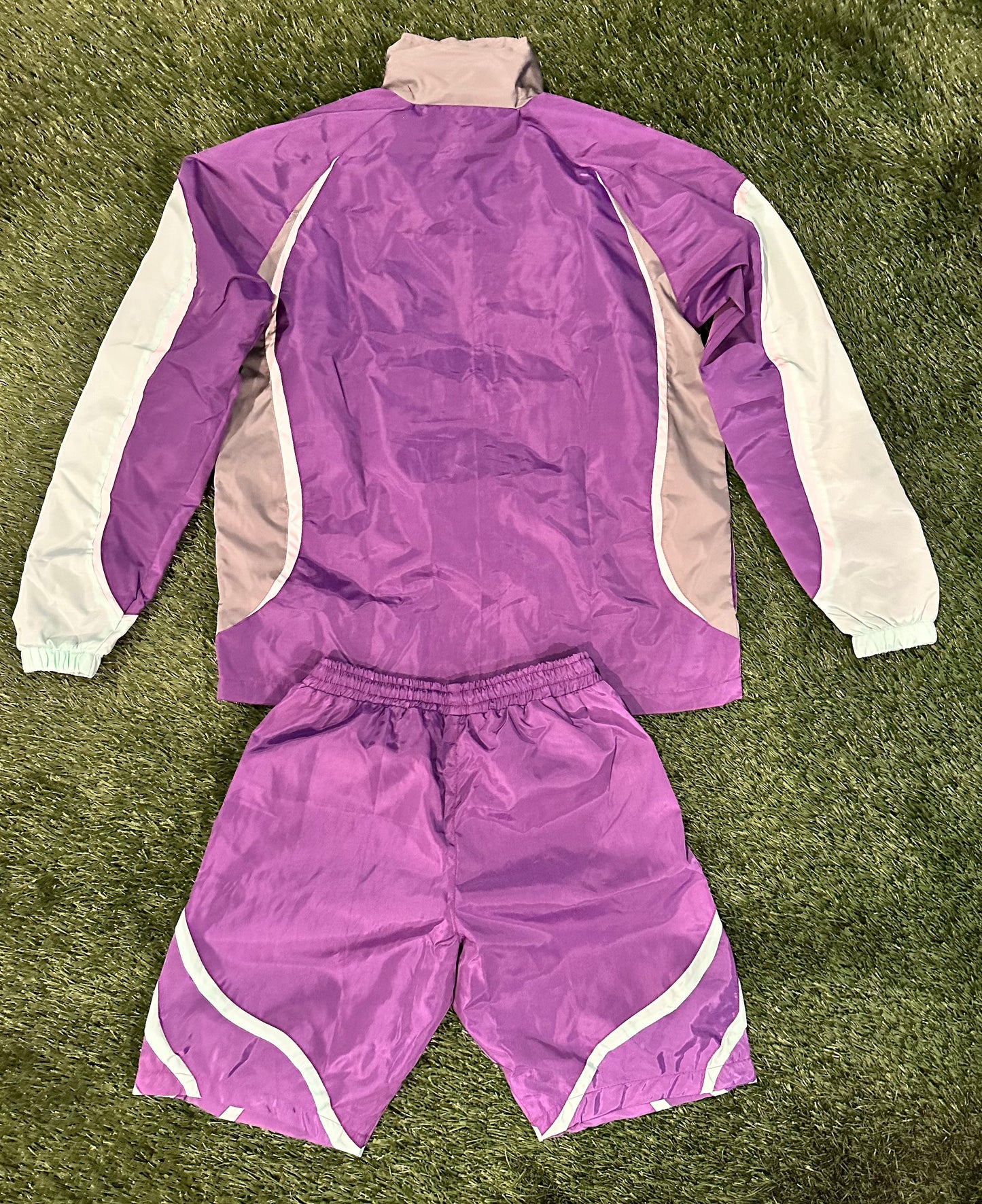 PURPLE & TEAL ARDENT AFFECTION WINDBREAKER SET