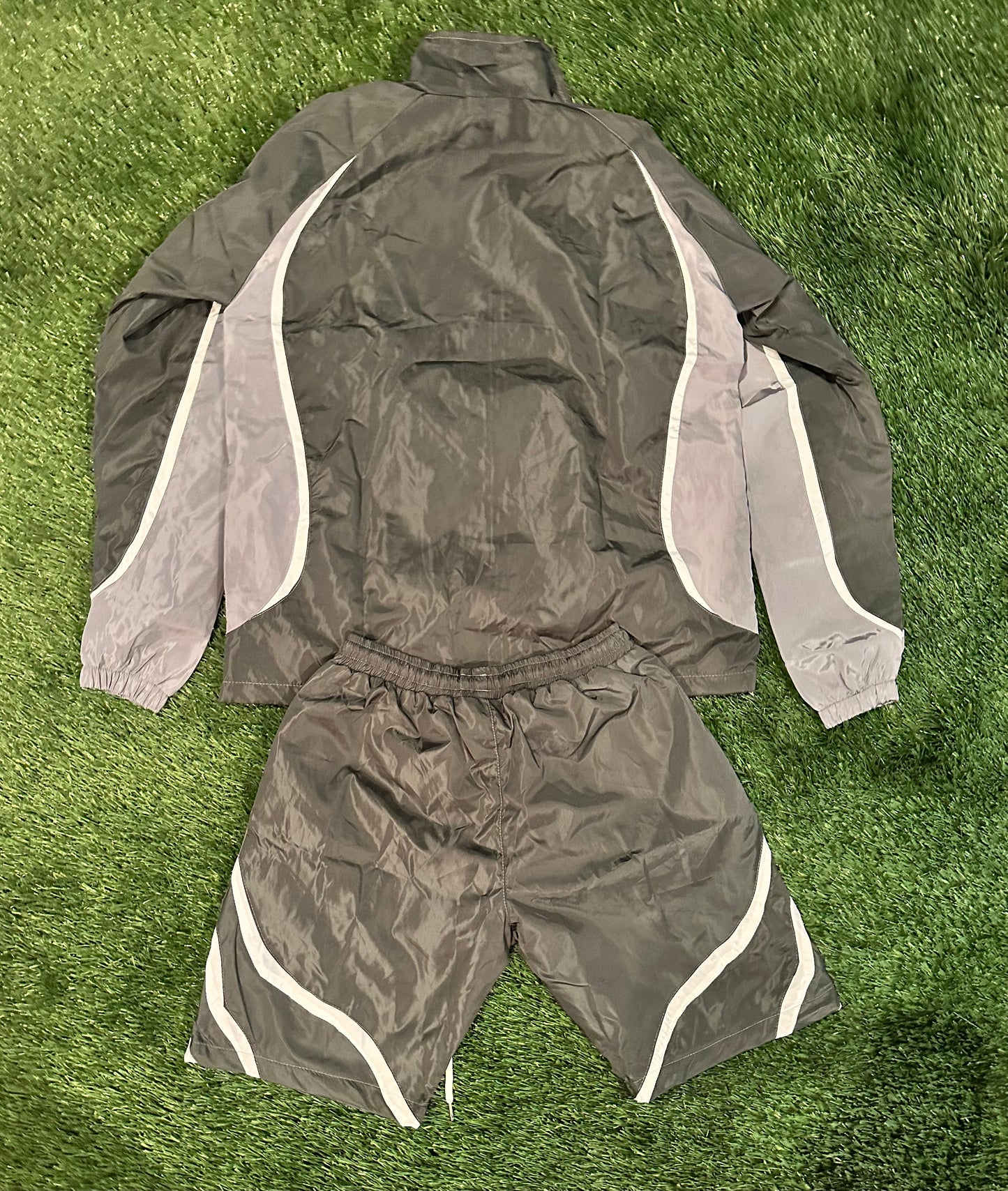 DARK GREY & LIGHT GREY ARDENT AFFECTION WINDBREAKER SET