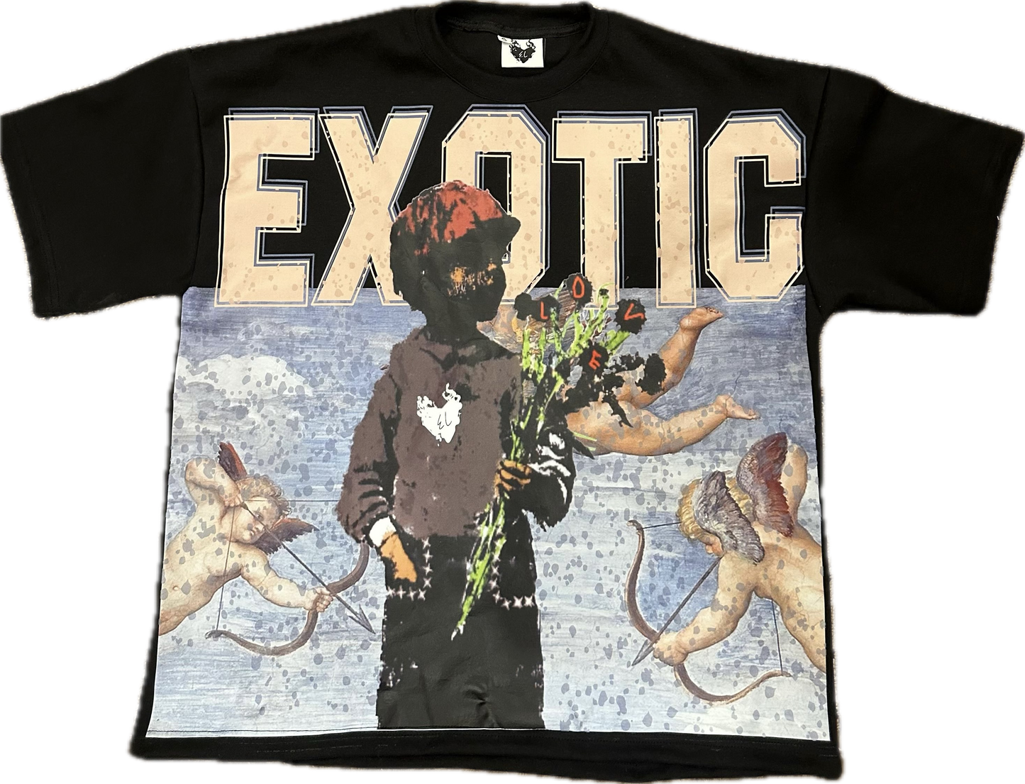 BLACK AMFOL BOXY TEE