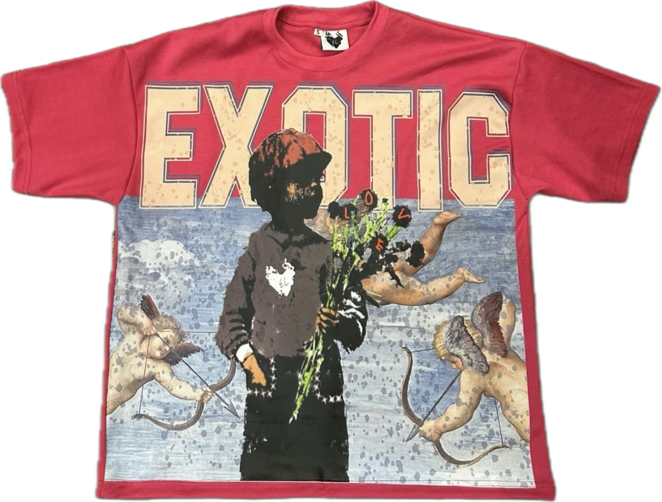 HOT PINK AMFOL BOXY TEE